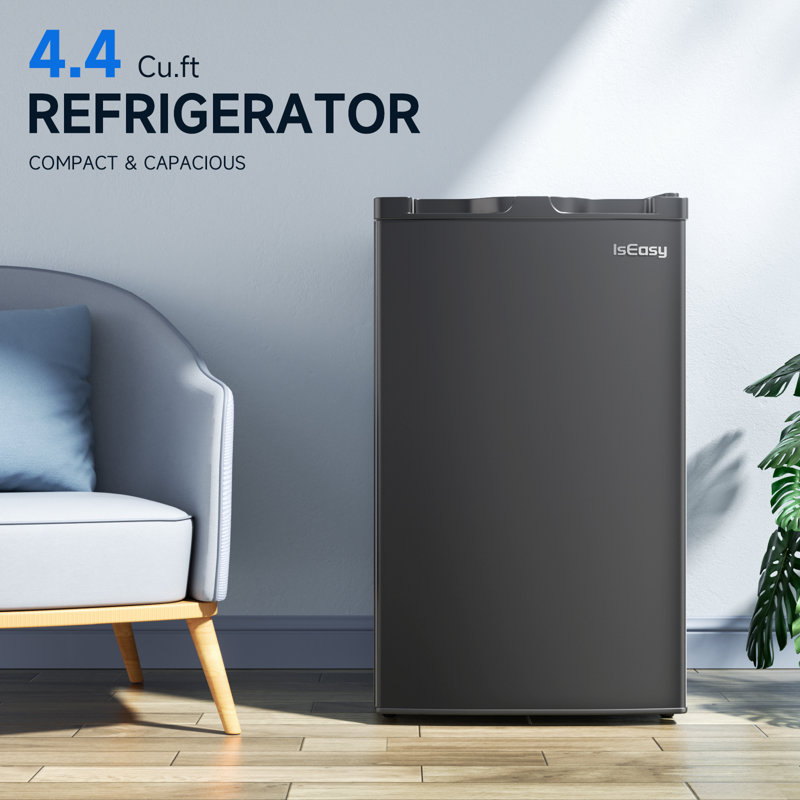 IsEasy 4.4 Cubic Feet Portable Freestanding Mini Fridge with Freezer Wayfair